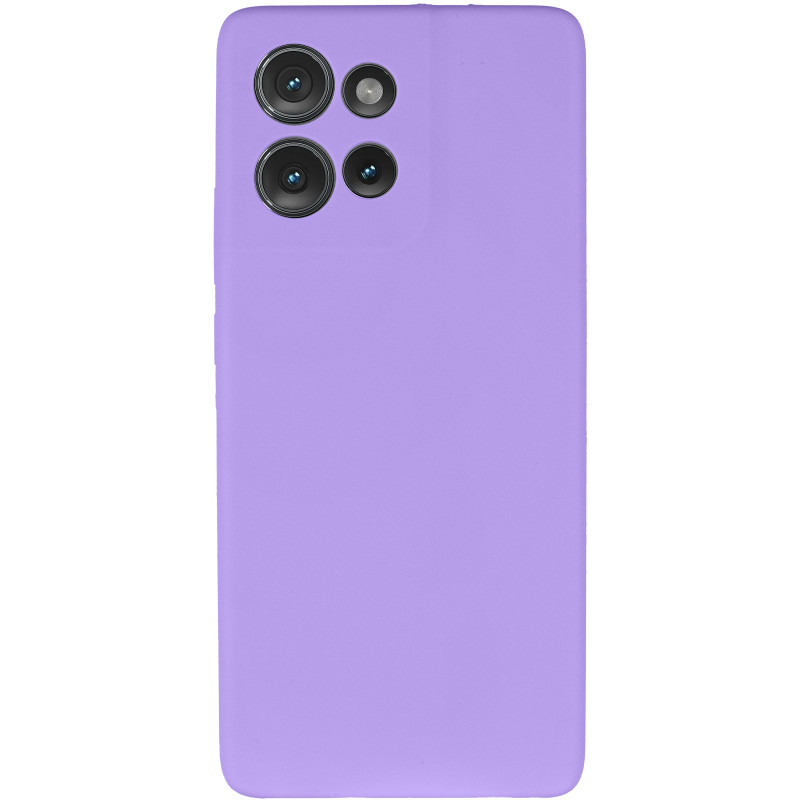 Чохол Silicone Cover Ummi Lakshmi Full Camera (AA) для Motorola Edge 50 Neo, Бузковий / Dasheen 1, Силікон, купити оптом з доставкою