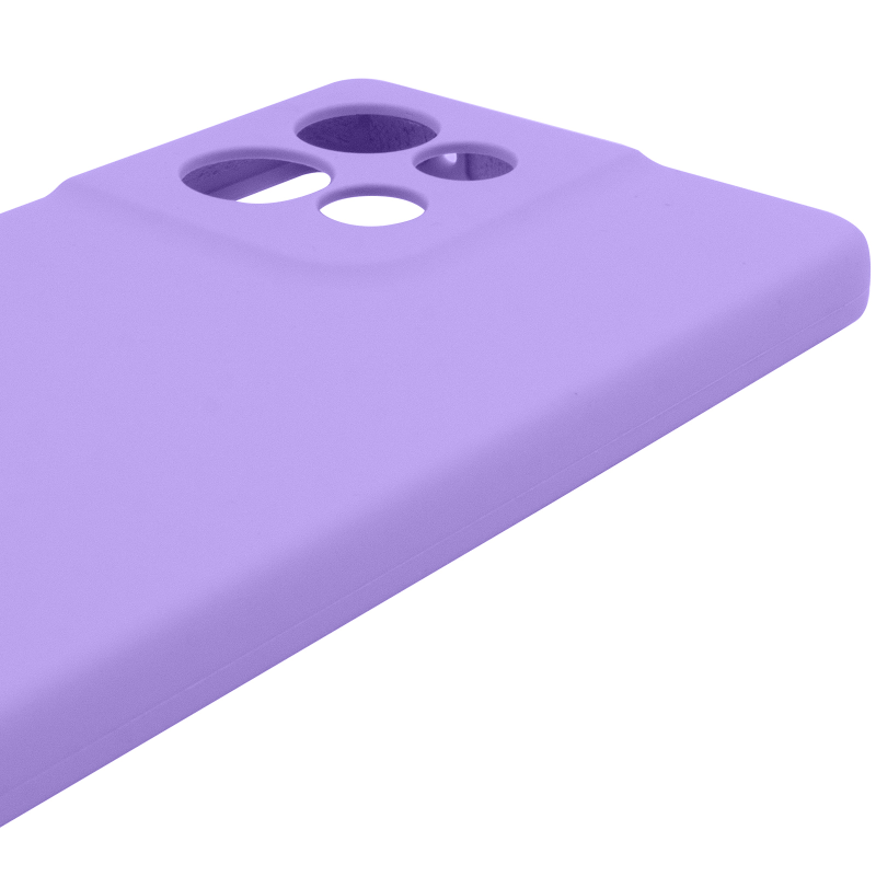 Чохол Silicone Cover Ummi Lakshmi Full Camera (AA) для Motorola Edge 50 Neo, Бузковий / Dasheen 3, Силікон, купити оптом з доставкою