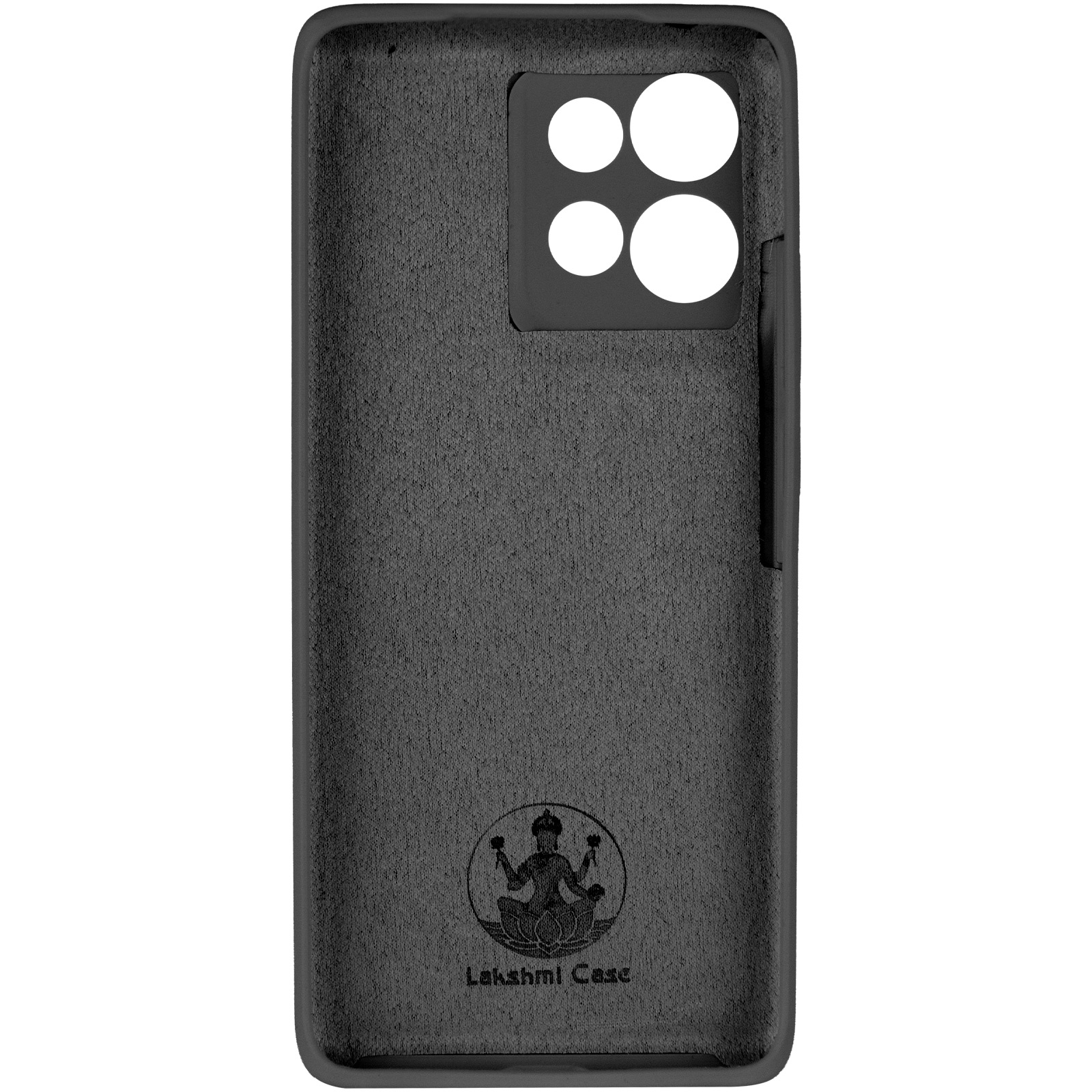 Чохол Silicone Cover Ummi Lakshmi Full Camera (AA) для Motorola Edge 50 Neo, Чорний / Black 2, Силікон, купити оптом з доставкою