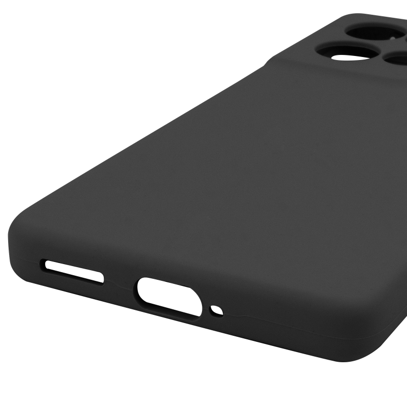 Чохол Silicone Cover Ummi Lakshmi Full Camera (AA) для Motorola Edge 50 Neo, Чорний / Black 4, Силікон, купити оптом з доставкою