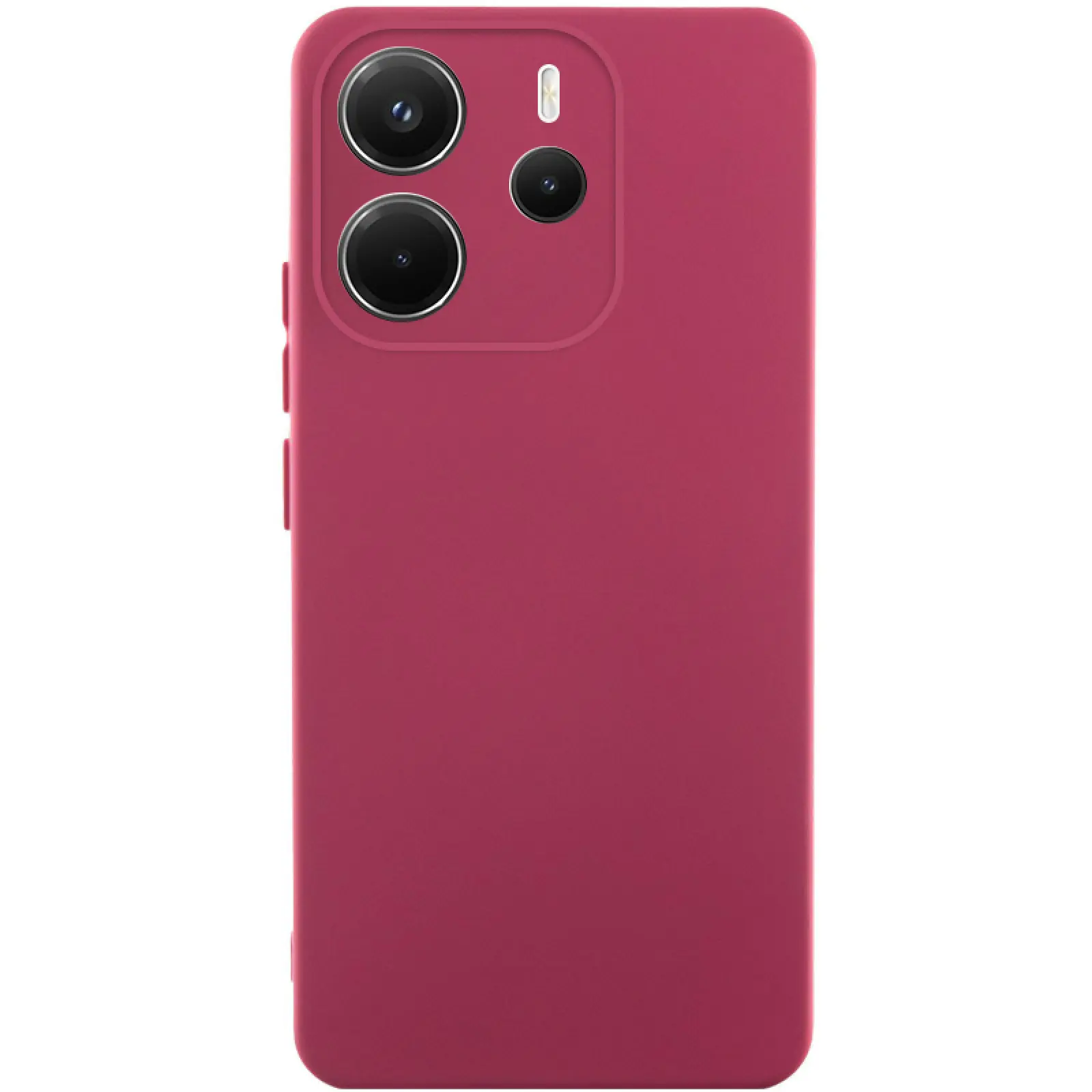 Чехол Silicone Cover Ummi Lakshmi Full Camera (AA) для Xiaomi Redmi Note 14 4G (Int. version), Бордовый / Marsala, Силикон, купить оптом с доставкой