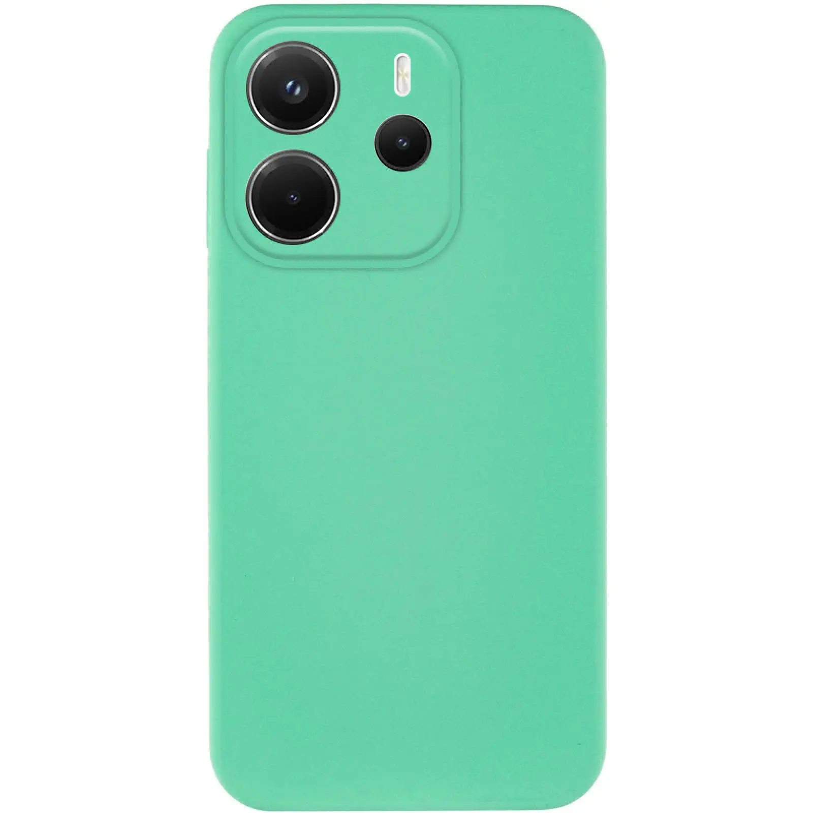 Чехол Silicone Cover Ummi Lakshmi Full Camera (AA) для Xiaomi Redmi Note 14 4G (Int. version), Ментоловый / Mint, Силикон, купить оптом с доставкой