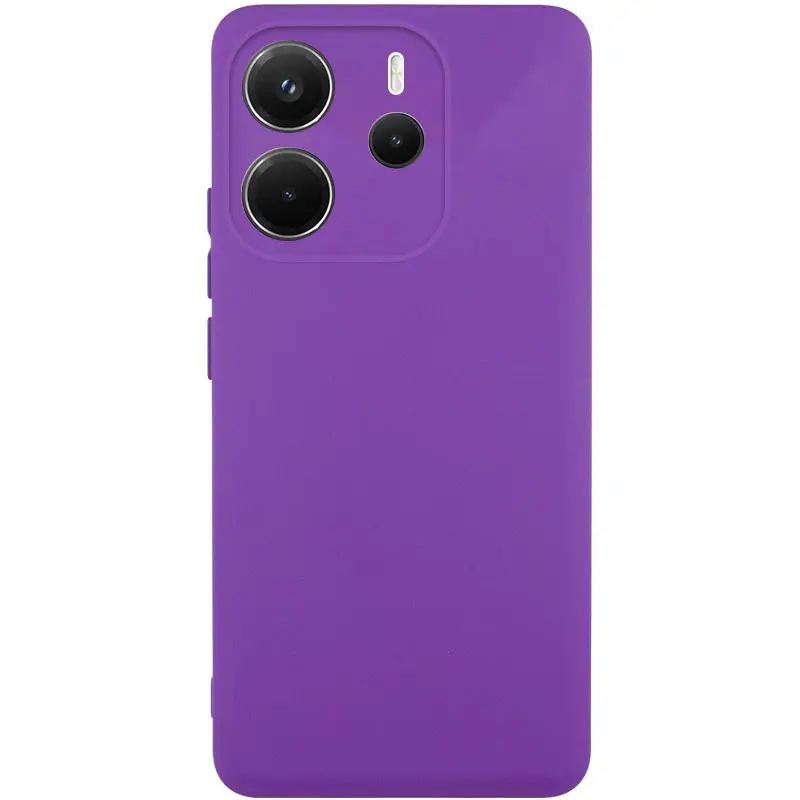 Чехол Silicone Cover Ummi Lakshmi Full Camera (AA) для Xiaomi Redmi Note 14 4G (Int. version), Фиолетовый / Purple, Силикон, купить оптом с доставкой