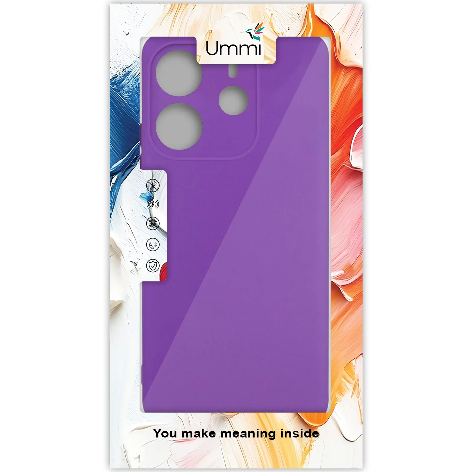 Чехол Silicone Cover Ummi Lakshmi Full Camera (AA) для Xiaomi Redmi Note 14 4G (Int. version), Фиолетовый / Purple 1, Силикон, купить оптом с доставкой