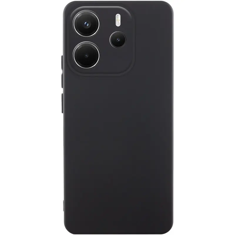Чехол Silicone Cover Ummi Lakshmi Full Camera (AA) для Xiaomi Redmi Note 14 4G (Int. version), Черный / Black, Силикон, купить оптом с доставкой