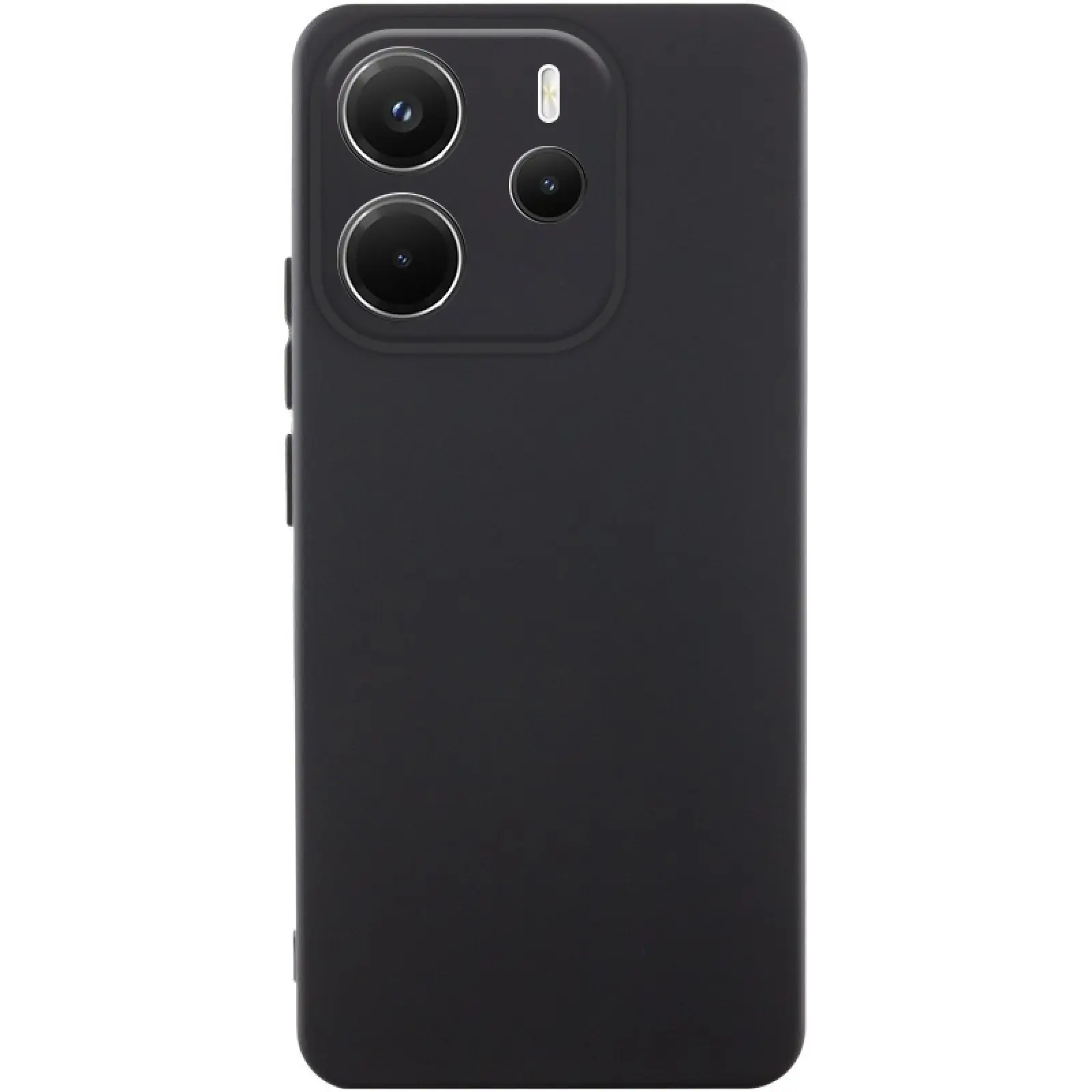 Чехол Silicone Cover Ummi Lakshmi Full Camera (AA) для Xiaomi Redmi Note 14 4G (Int. version), Черный / Black, Силикон, купить оптом с доставкой