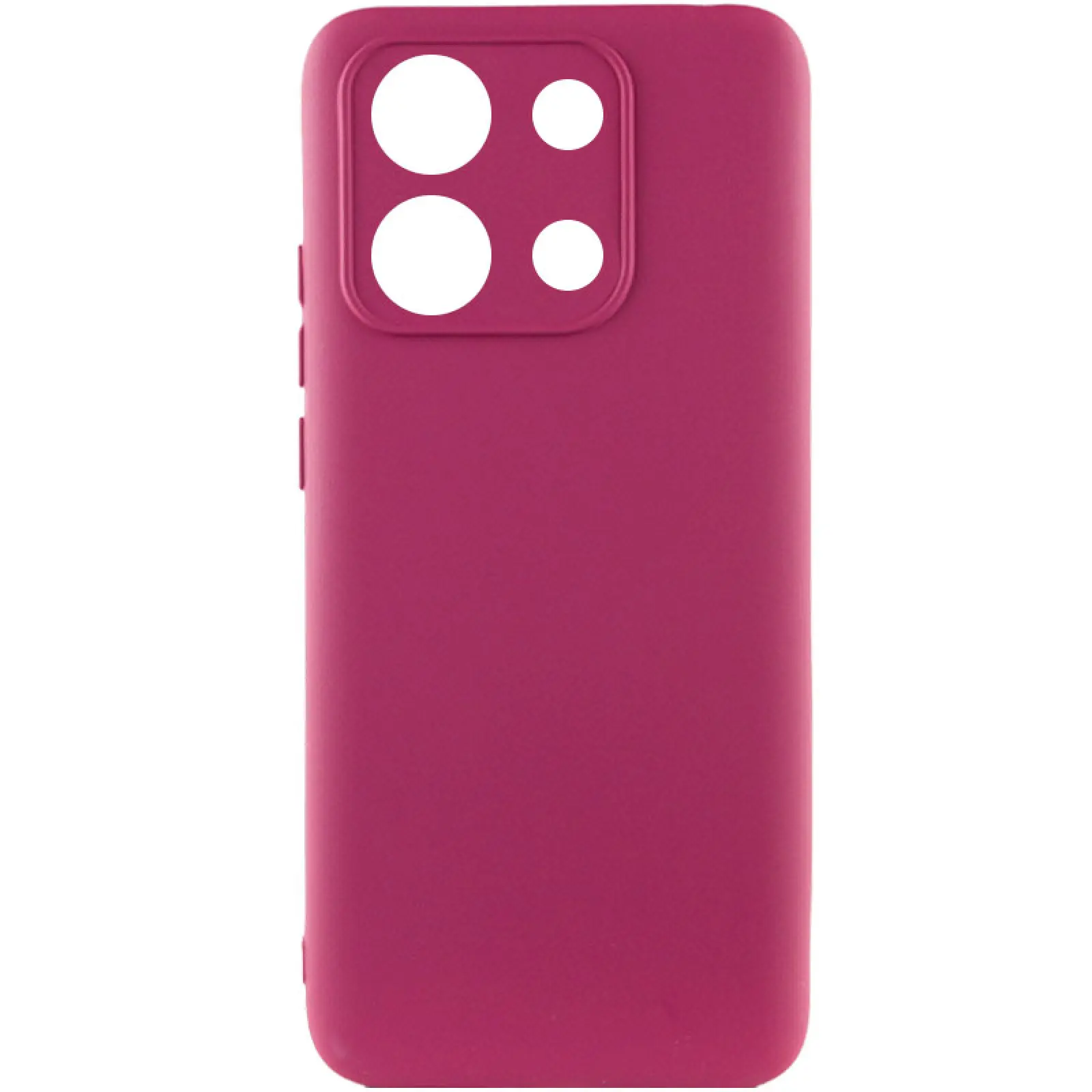 Чехол Silicone Cover Ummi Lakshmi Full Camera (AA) для Xiaomi Redmi Note 14S, Бордовый / Marsala, Силикон, купить оптом с доставкой
