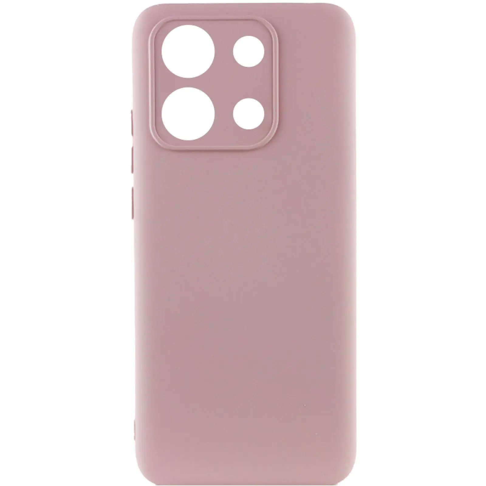 Чехол Silicone Cover Ummi Lakshmi Full Camera (AA) для Xiaomi Redmi Note 14S, Розовый / Pink Sand, Силикон, купить оптом с доставкой