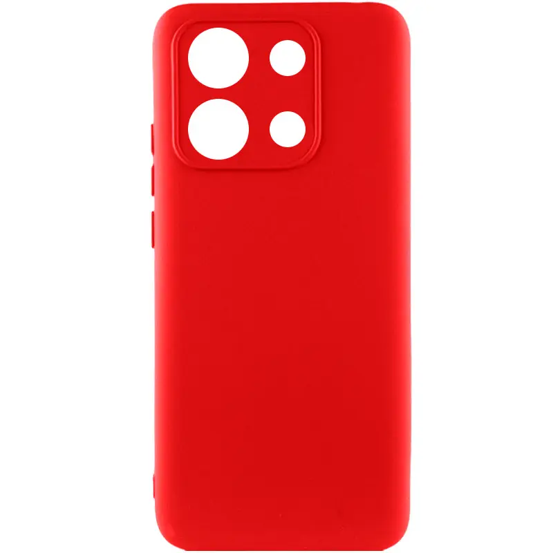 Чехол Silicone Cover Ummi Lakshmi Full Camera (AA) для Xiaomi Redmi Note 14S, Красный / Red, Силикон, купить оптом с доставкой