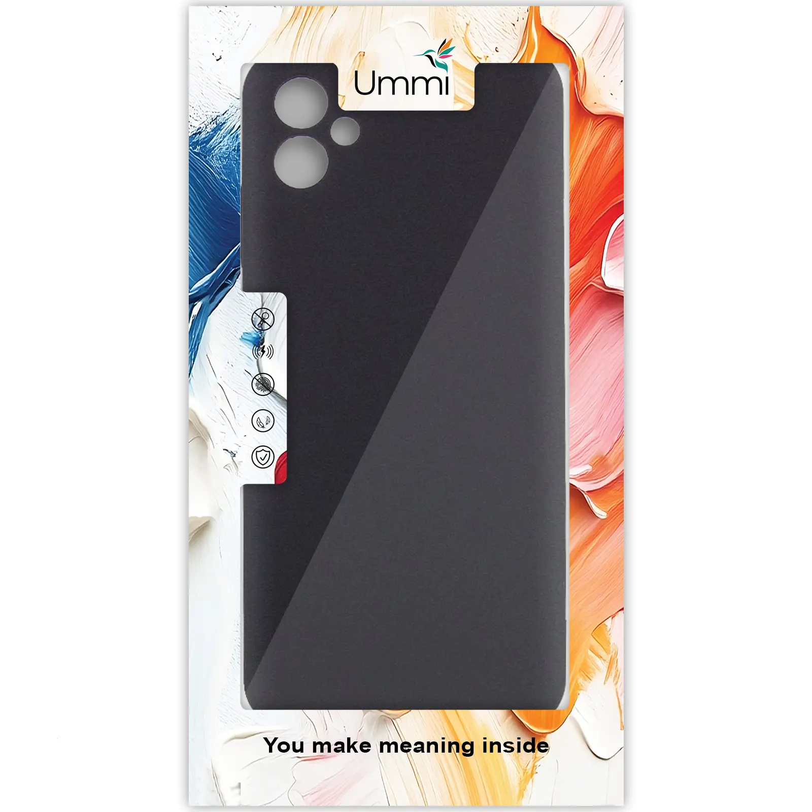 Чохол Silicone Cover Ummi Lakshmi Full Camera (AA) для Samsung Galaxy A07, Чорний / Black 3, Силікон, купити оптом з доставкою