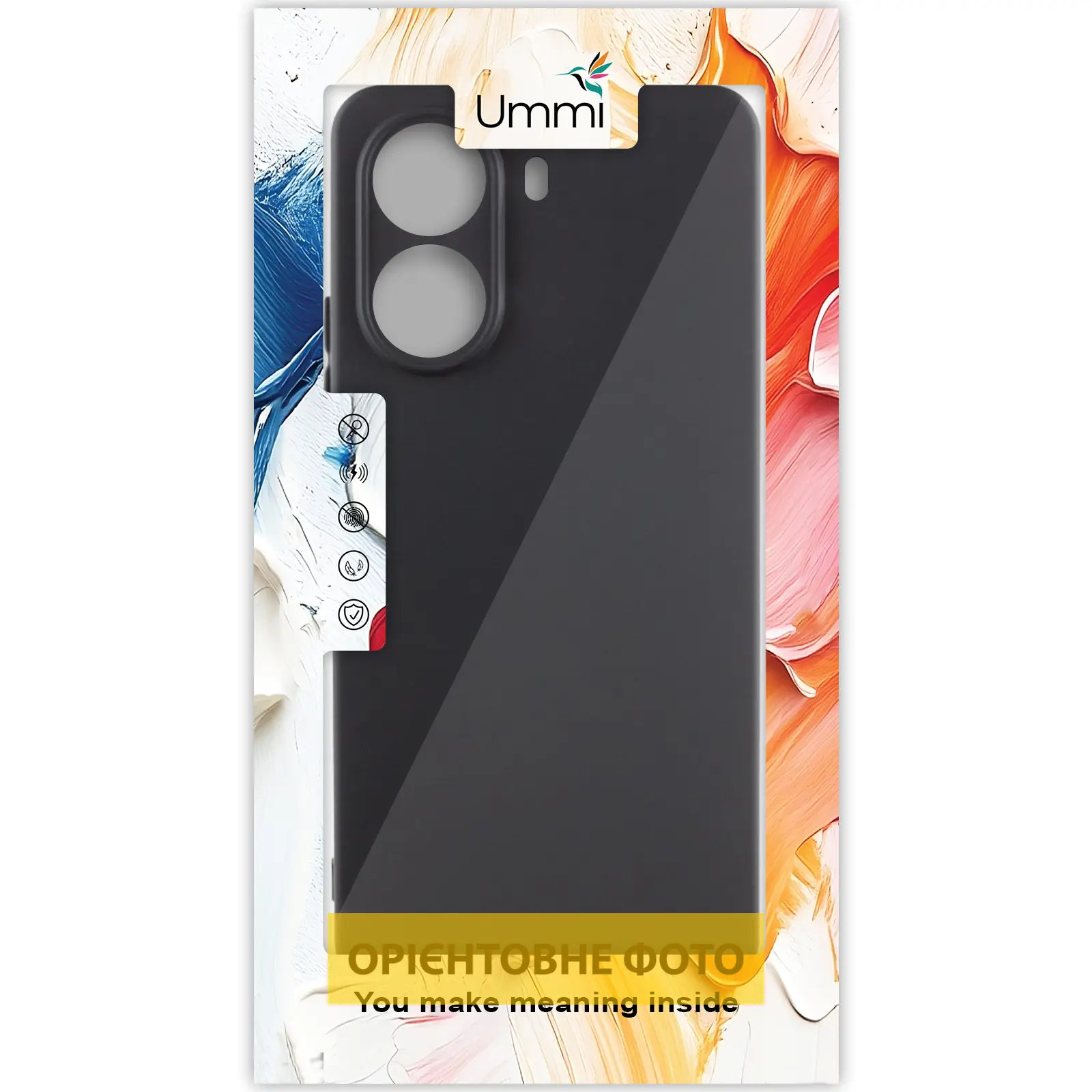 Чехол Silicone Cover Ummi Lakshmi Full Camera (AA) для Motorola Edge 60 Pro, Черный / Black 1, Силикон, купить оптом с доставкой
