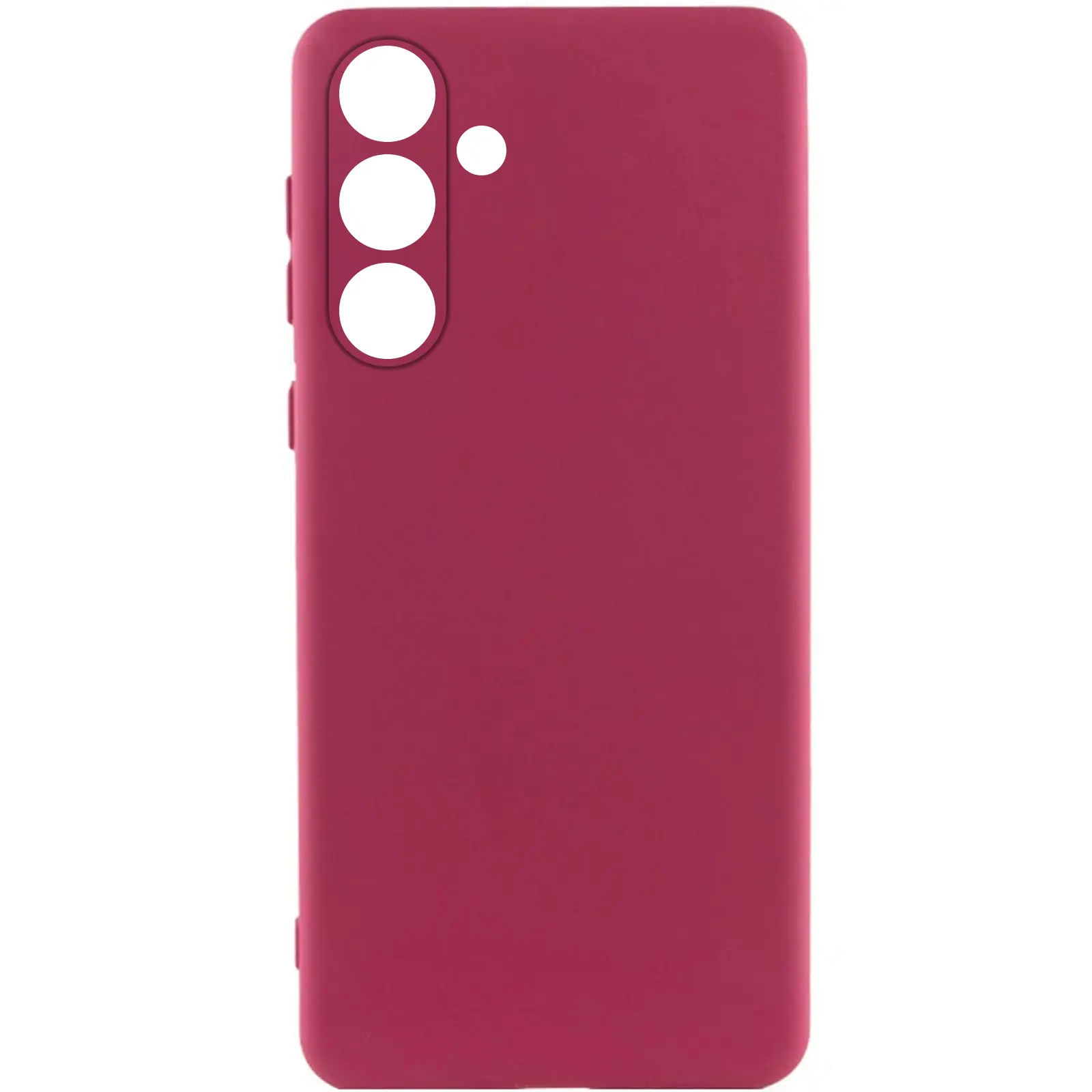 Чохол Silicone Cover Ummi Lakshmi Full Camera (AA) для Samsung Galaxy S25 FE, Бордовий / Marsala, Силікон, купити оптом з доставкою