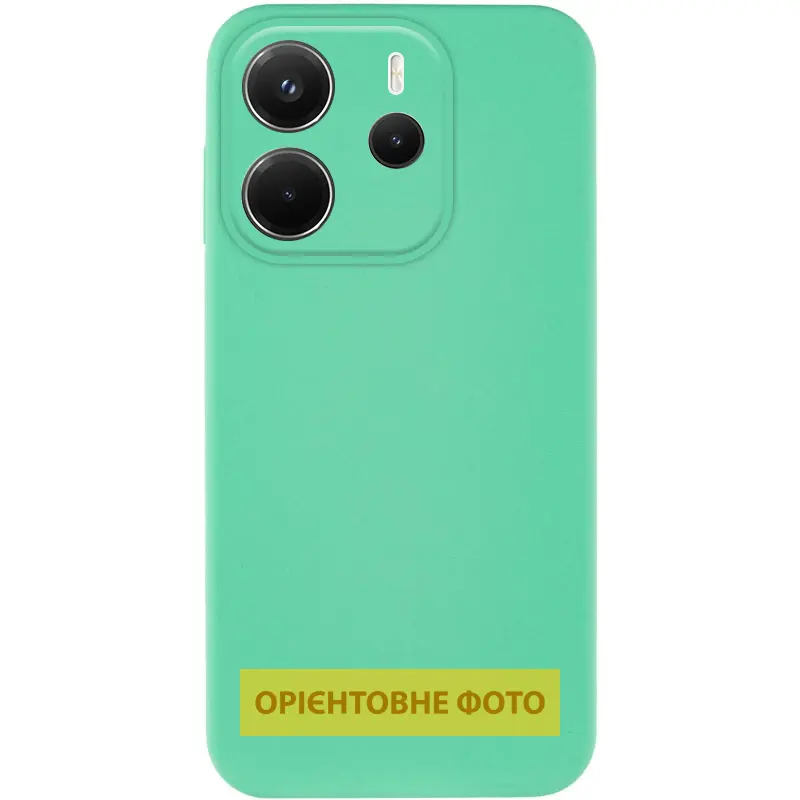 Чехол Silicone Cover Ummi Lakshmi Full Camera (AA) для Xiaomi Redmi 15C (EU), Ментоловый / Mint, Силикон, купить оптом с доставкой