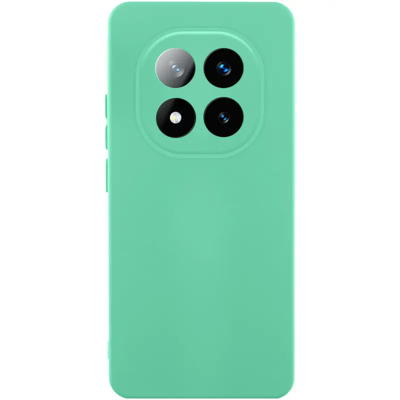 Чехол Silicone Cover Ummi Lakshmi Full Camera (AA) для Xiaomi Redmi Note 15 Pro 4G, Ментоловый / Mint, Силикон, купить оптом с доставкой