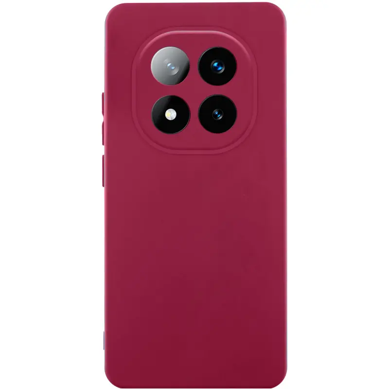 Чехол Silicone Cover Ummi Lakshmi Full Camera (AA) для Xiaomi Redmi Note 15 Pro 4G, Бордовый / Marsala, Силикон, купить оптом с доставкой