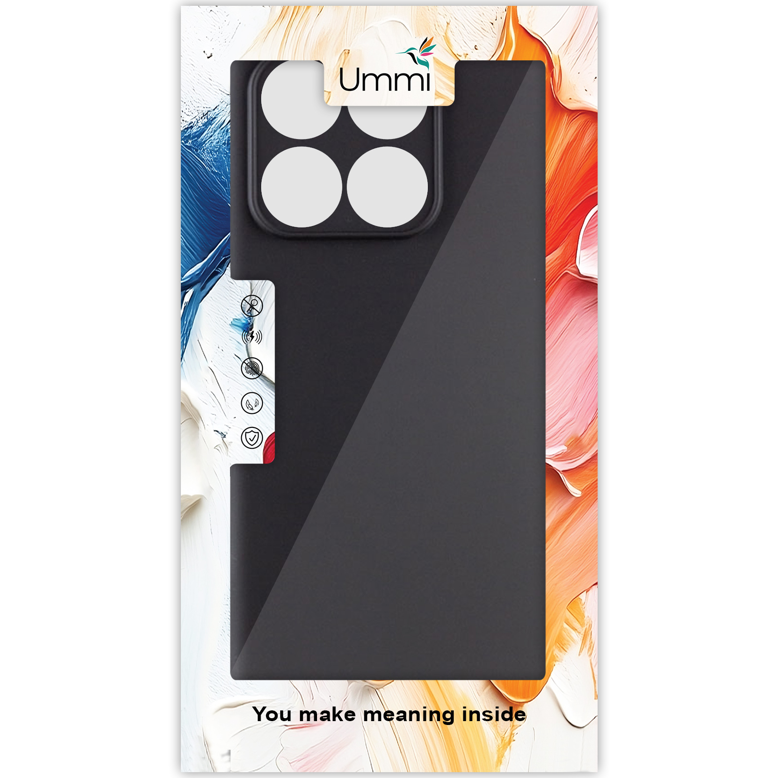 Чехол Silicone Cover Ummi Lakshmi Full Camera (AA) для Motorola Edge 70, Черный / Black 1, Силикон, купить оптом с доставкой