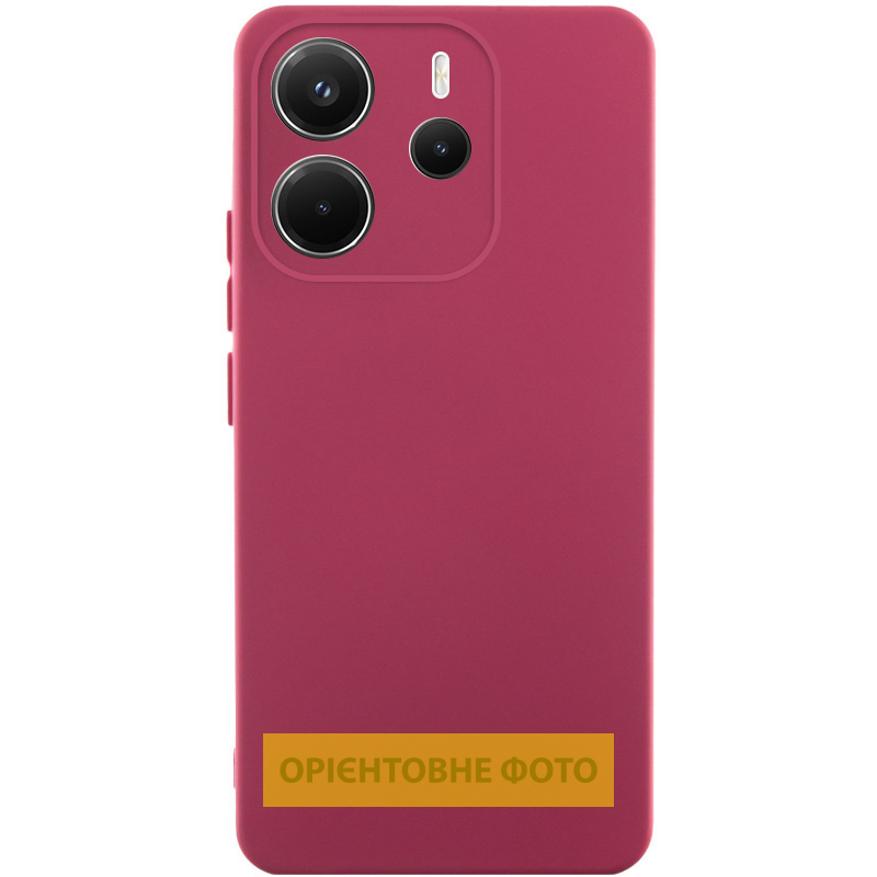 Чохол Silicone Cover Ummi Lakshmi Full Camera (AA) для Xiaomi Redmi A7 Pro 4G / Poco C81, Бордовий / Marsala, Силікон, купити оптом з доставкою