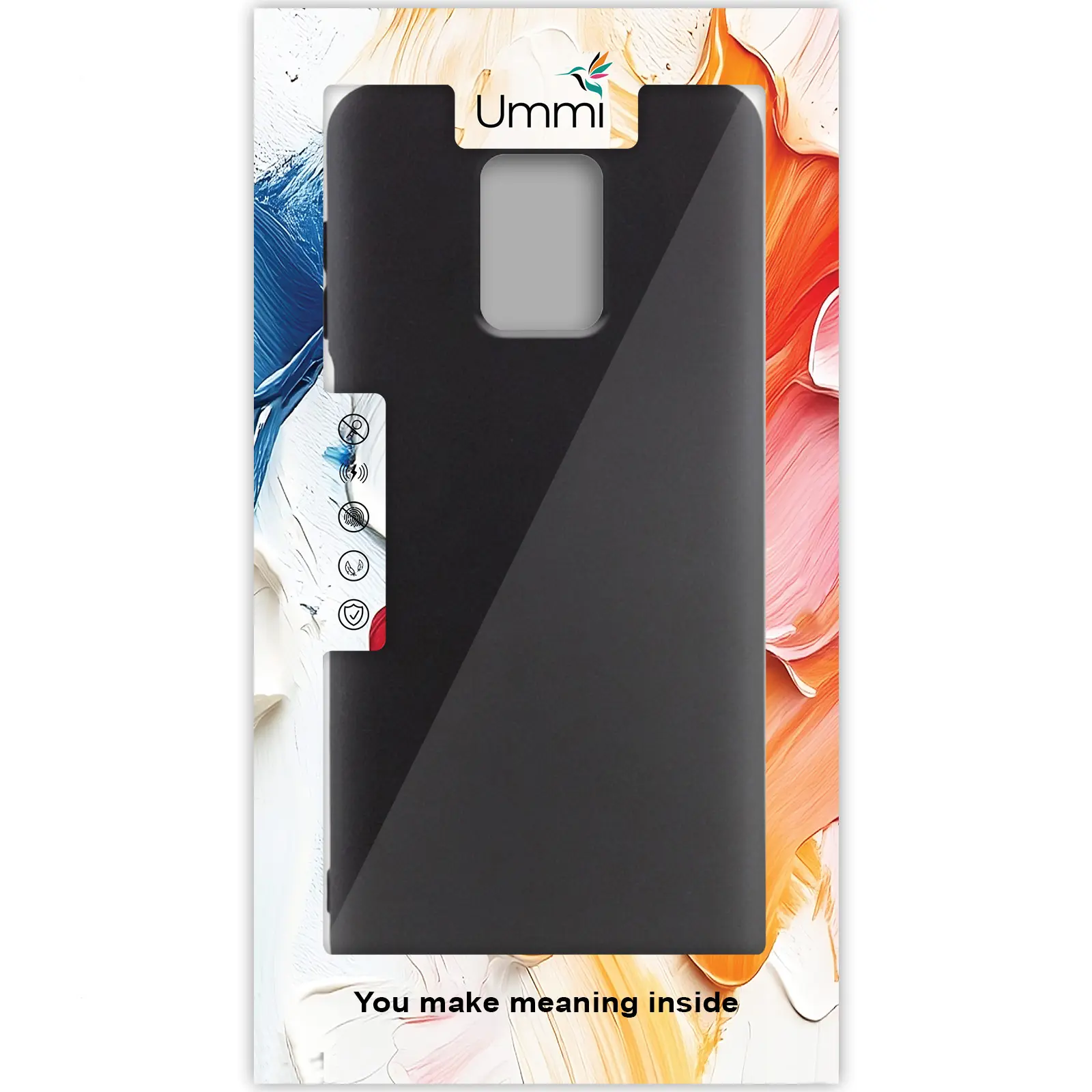Чехол Silicone Cover Ummi Lakshmi (AA) для Xiaomi Redmi Note 9s / Note 9 Pro / Note 9 Pro Max, Черный / Black 1, Силикон, купить оптом с доставкой