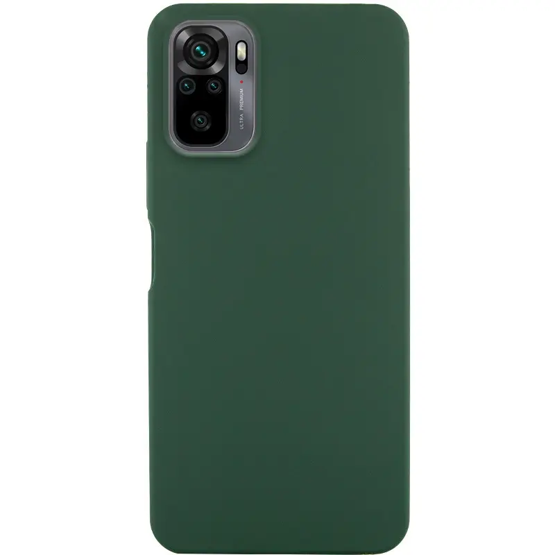 Чохол Silicone Cover Ummi Lakshmi (AA) для Xiaomi Redmi Note 10 / Note 10s / Poco M5s, Зелений / Dark green, Силікон, купити оптом з доставкою