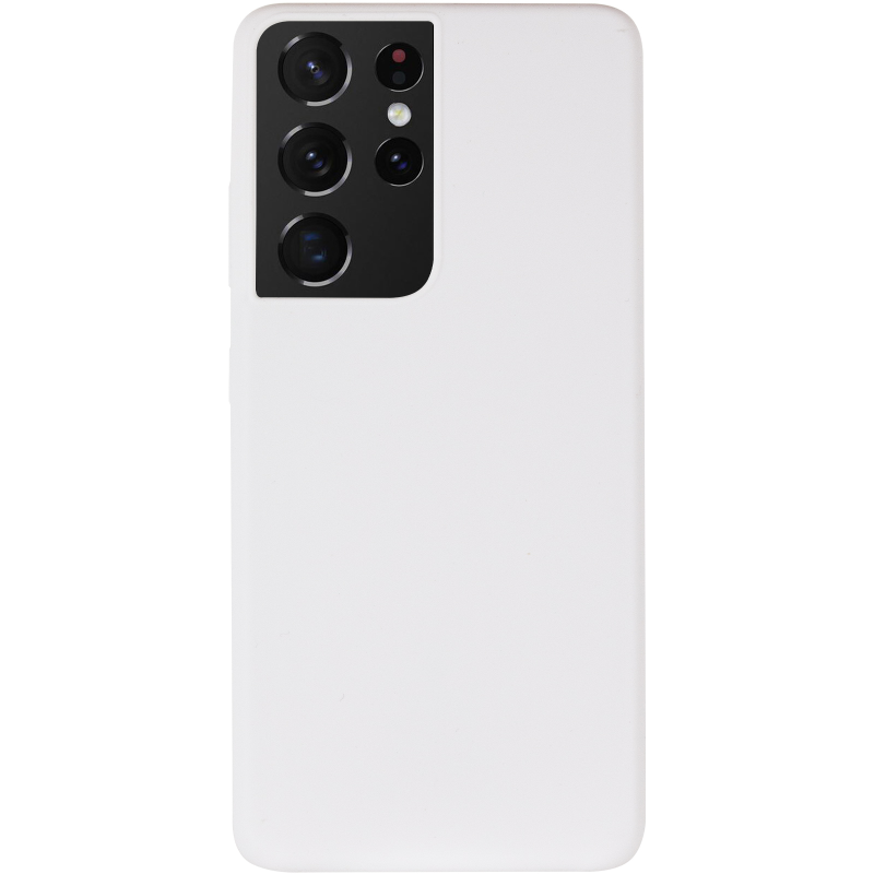 Чехол Silicone Cover Ummi Lakshmi (AA) для Samsung Galaxy S21 Ultra, Белый / White 1, Силикон, купить оптом с доставкой