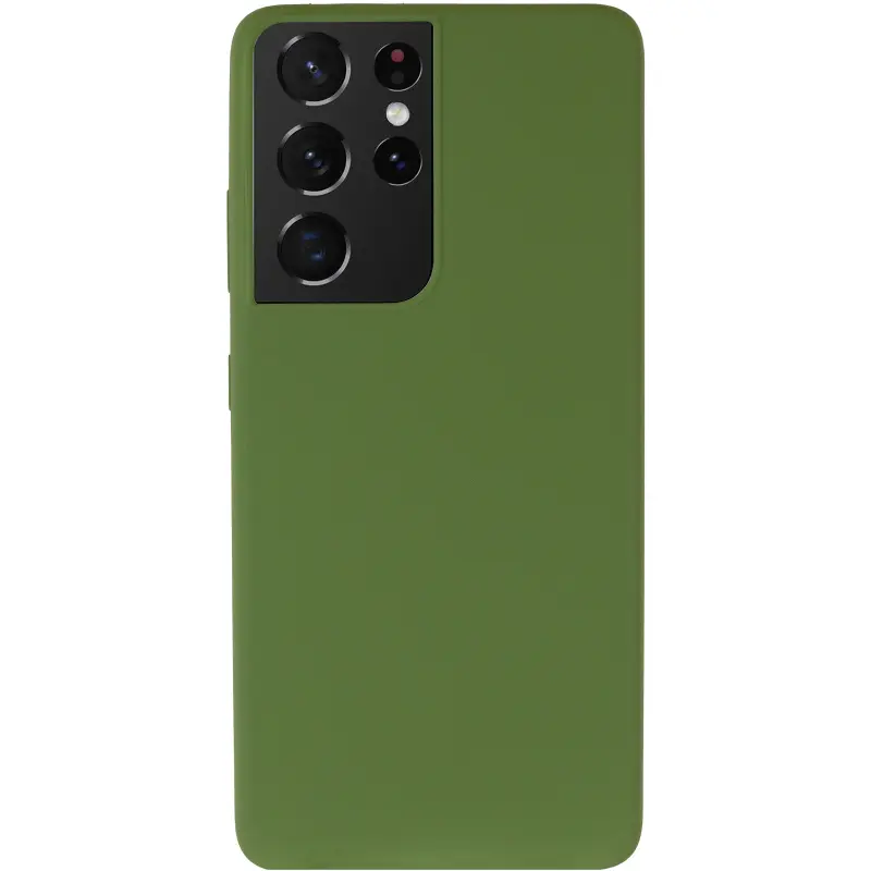 Чехол Silicone Cover Ummi Lakshmi (AA) для Samsung Galaxy S21 Ultra, Зеленый / Dark green 1, Силикон, купить оптом с доставкой