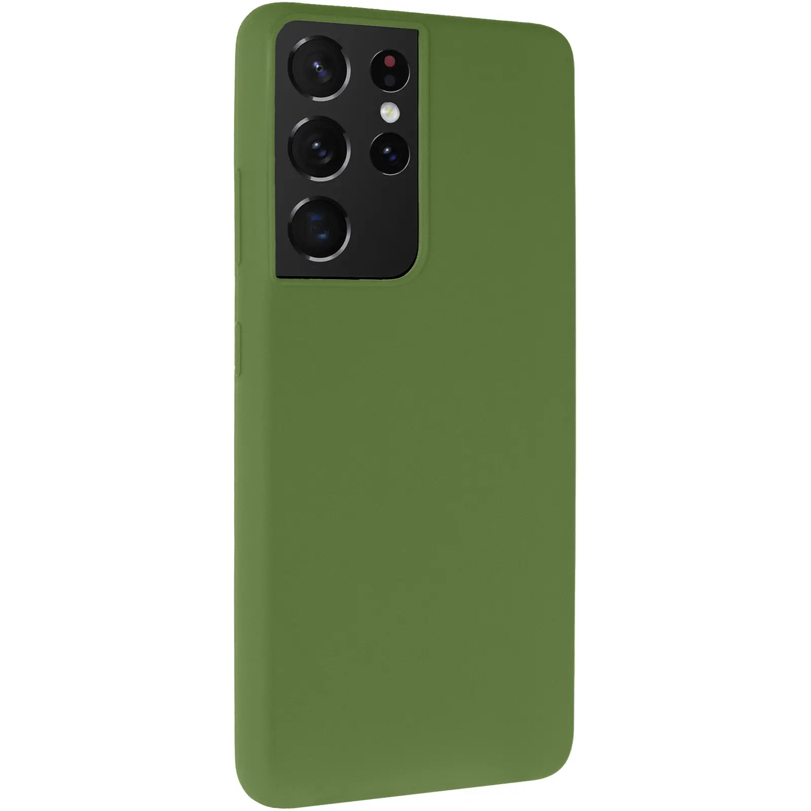 Чехол Silicone Cover Ummi Lakshmi (AA) для Samsung Galaxy S21 Ultra, Зеленый / Dark green, Силикон, купить оптом с доставкой