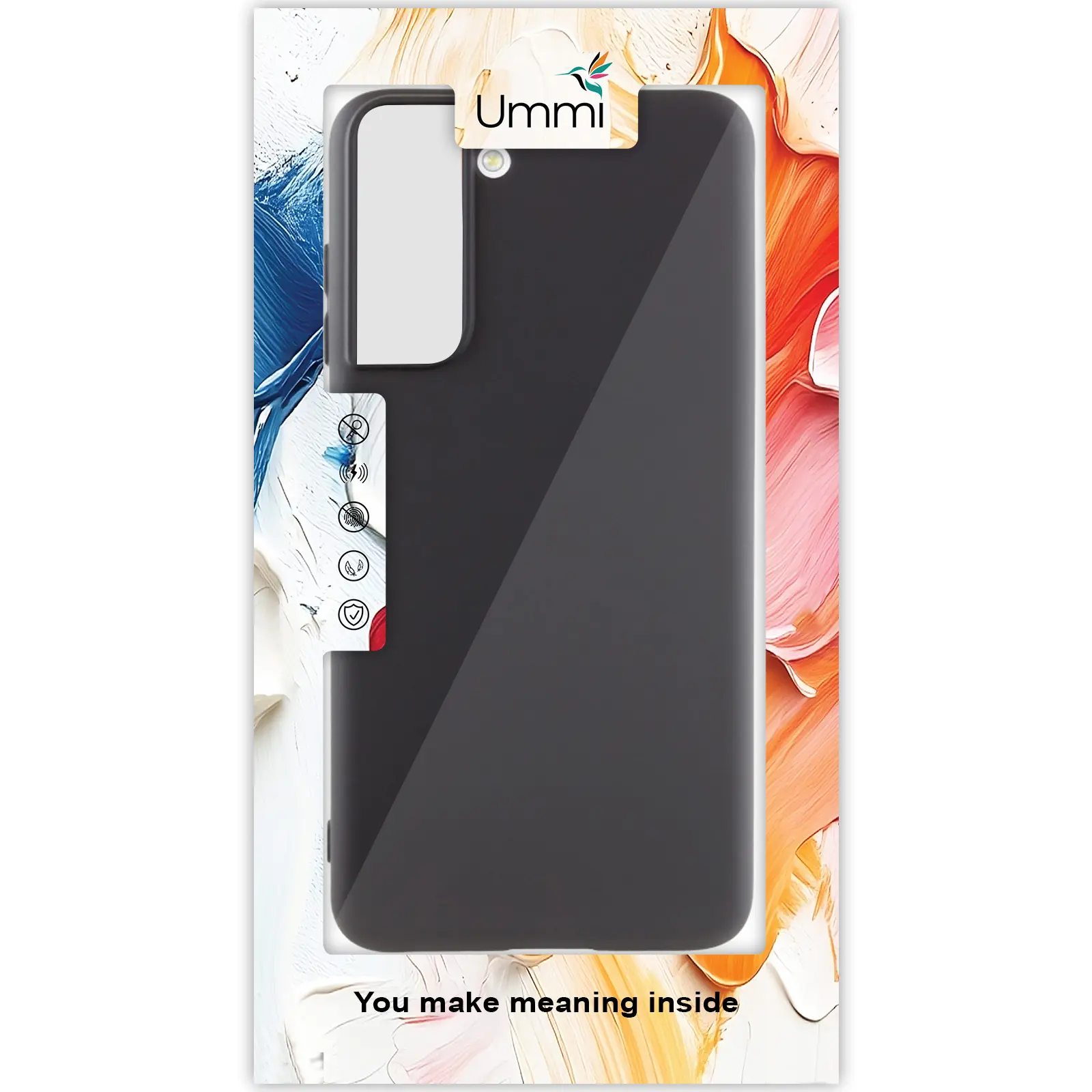 Чехол Silicone Cover Ummi Lakshmi (AA) для Samsung Galaxy S21, Черный / Black 1, Силикон, купить оптом с доставкой