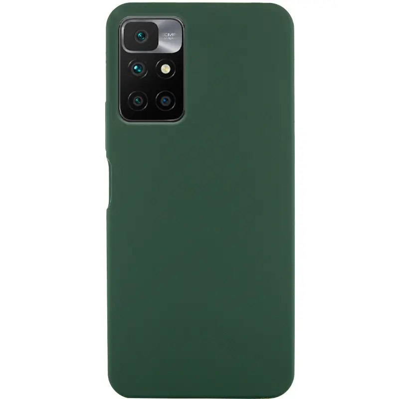 Чехол Silicone Cover Ummi Lakshmi (AA) для Xiaomi Redmi 10, Зеленый / Dark green, Силикон, купить оптом с доставкой