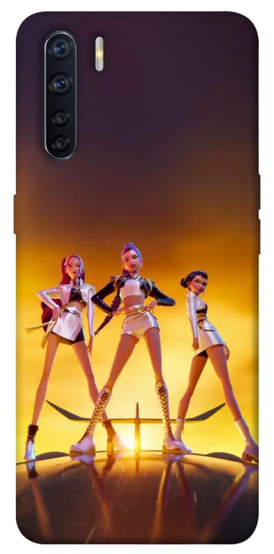 Чехол itsPrint Golden Huntrix для Oppo A91, к-pop, купить оптом с доставкой