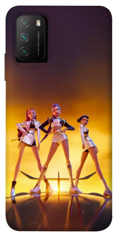 Чехол itsPrint Golden Huntrix для Xiaomi Poco M3, к-pop, купить оптом с доставкой