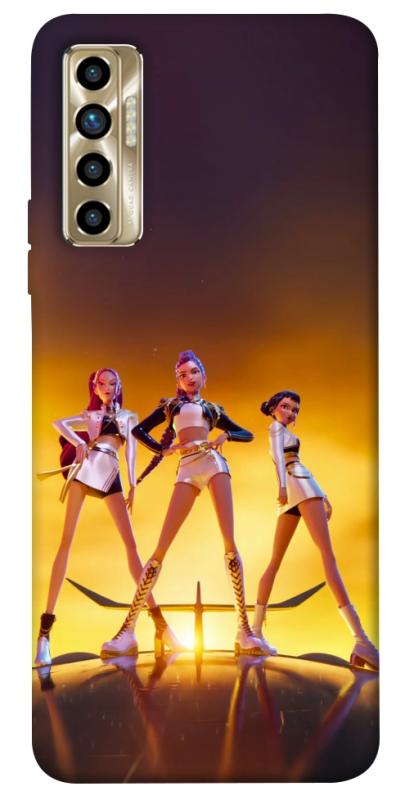 Чехол itsPrint Golden Huntrix для TECNO Camon 17P, к-pop, купить оптом с доставкой