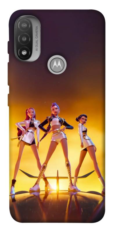 Чехол itsPrint Golden Huntrix для Motorola Moto E20, к-pop, купить оптом с доставкой