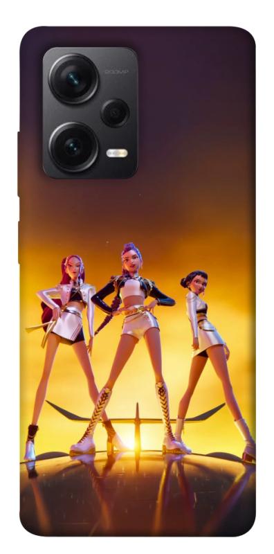 Чехол itsPrint Golden Huntrix для Xiaomi Redmi Note 12 Pro+ 5G, к-pop, купить оптом с доставкой