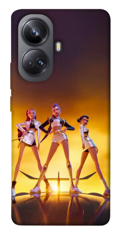 Чехол itsPrint Golden Huntrix для Realme 10 Pro+, к-pop, купить оптом с доставкой