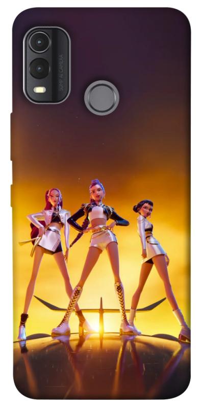 Чехол itsPrint Golden Huntrix для Nokia G11 Plus, к-pop, купить оптом с доставкой