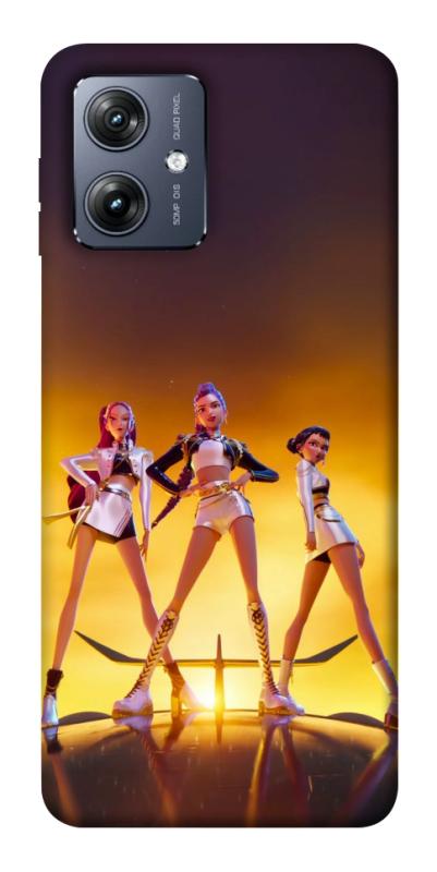 Чехол itsPrint Golden Huntrix для Motorola Moto G54, к-pop, купить оптом с доставкой