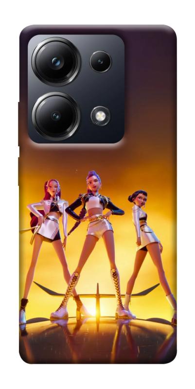 Чехол itsPrint Golden Huntrix для Xiaomi Redmi 13 4G / Poco M6 4G, к-pop, купить оптом с доставкой
