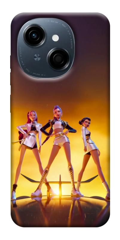 Чохол itsPrint Golden Huntrix для TECNO Spark Go 1, к-pop, купити оптом з доставкою
