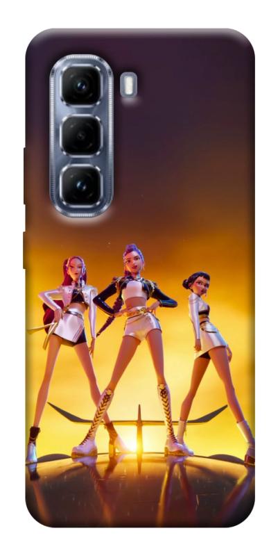 Чехол itsPrint Golden Huntrix для Infinix Hot 50 Pro, к-pop, купить оптом с доставкой