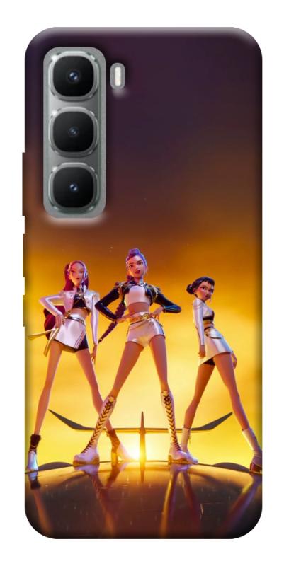 Чехол itsPrint Golden Huntrix для Infinix Hot 60 Pro, к-pop, купить оптом с доставкой