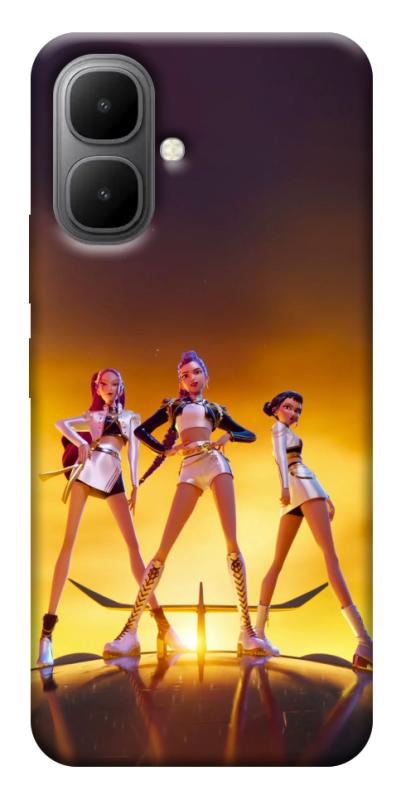 Чехол itsPrint Golden Huntrix для Infinix Smart 10, к-pop, купить оптом с доставкой