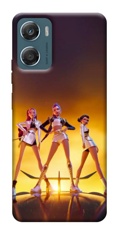Чехол itsPrint Golden Huntrix для Motorola Moto G06, к-pop, купить оптом с доставкой