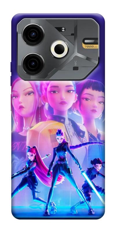 Чехол itsPrint KPOP Demon Hunters для TECNO Pova 6 Neo (LI6), к-pop, купить оптом с доставкой