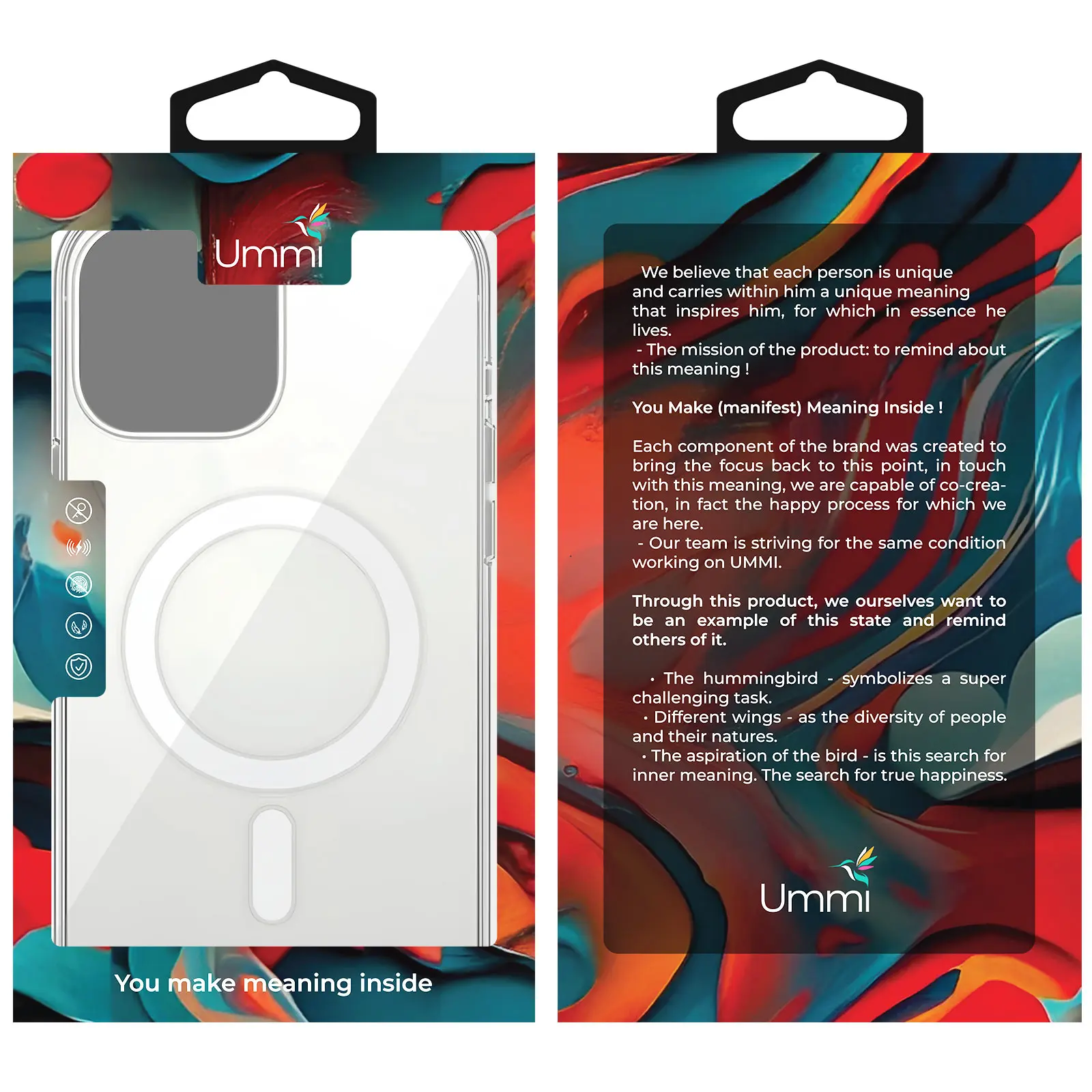 Чохол Ummi transparent with MagSafe для Apple iPhone 14 Plus (6.7"), Clear 1, TPU+PC, купити оптом з доставкою