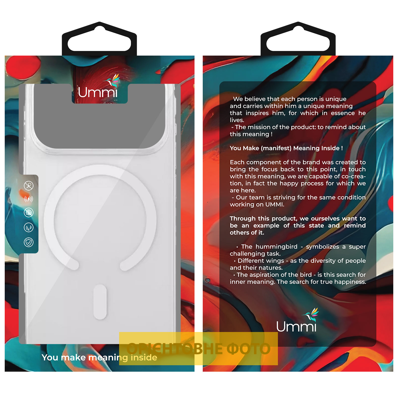 Чохол Ummi transparent with MagSafe для Apple iPhone 18 Pro Max, Clear 1, TPU+PC, купити оптом з доставкою