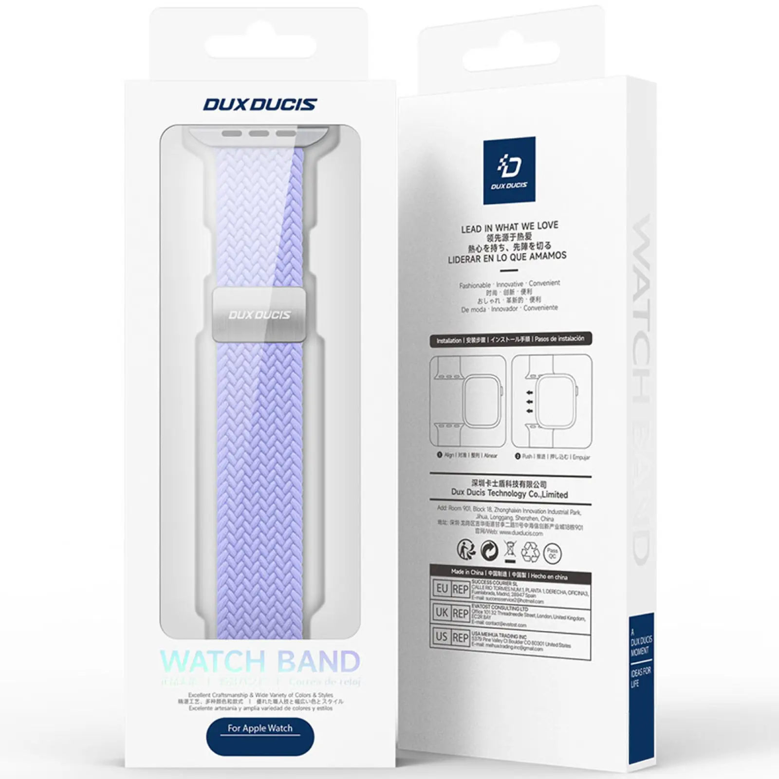 Ремешок Dux Ducis Mixture Ultra для Apple Watch 38/40/41/42mm(ser.10), Misty Purple 5, Нейлон, купить оптом с доставкой