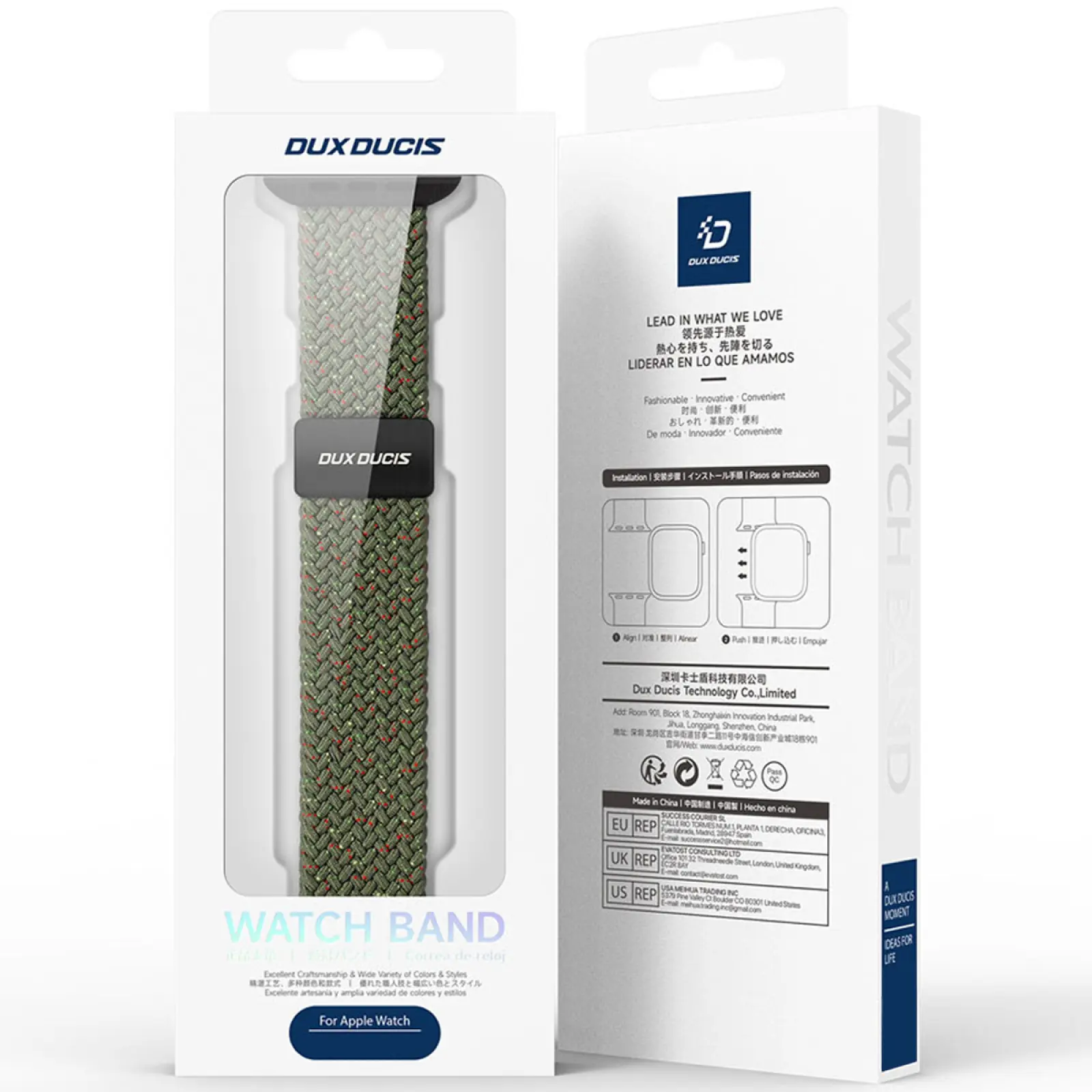 Ремешок Dux Ducis Mixture Ultra для Apple Watch 42(ser.1-3)/44/45/46/49mm, Starry Olive 5, Нейлон, купить оптом с доставкой