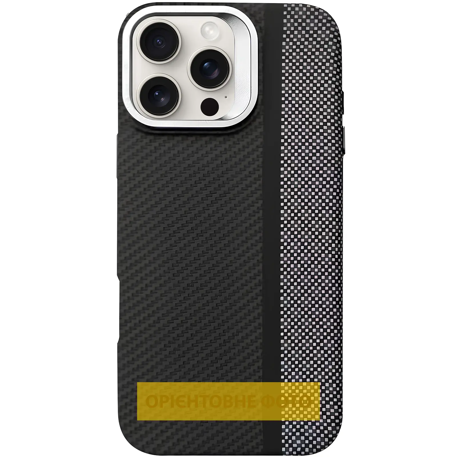 TPU чехол Pixel Craft with MagSafe для Apple iPhone 16 (6.1"), Carbon Line, TPU, купить оптом с доставкой