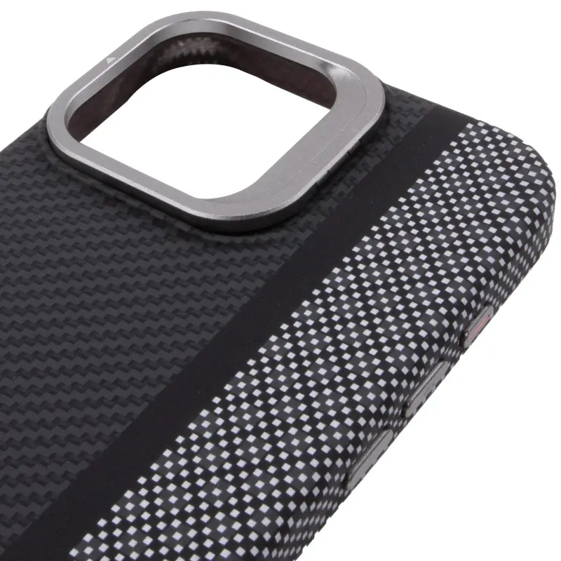 TPU чехол Pixel Craft with Magnetic Fit для Apple iPhone 17 (6.3"), Carbon Line 3, TPU, купить оптом с доставкой