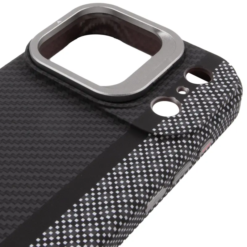 TPU чехол Pixel Craft with Magnetic Fit для Apple iPhone 17 Pro (6.3"), Carbon Line 3, TPU, купить оптом с доставкой